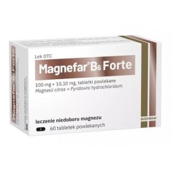 Magnefar B6 Forte, 60 tabletek