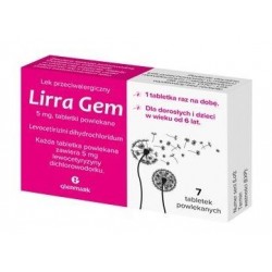 Lirra Gem 5 mg, 7 tabletek