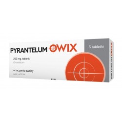 Pyrantelum 0,25 g, 3 tabletki