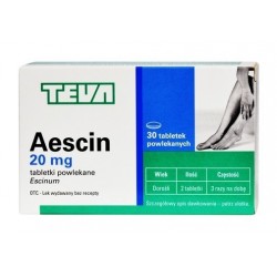 Aescin 0,02 g, 30 tabletek