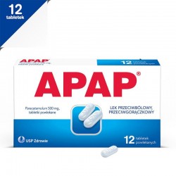 Apap 0,5 g, 12 tabletek