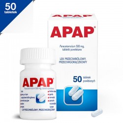 Apap 0,5 g, 50 tabletek