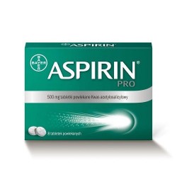 Aspirin Pro 500mg,  8 tabletek