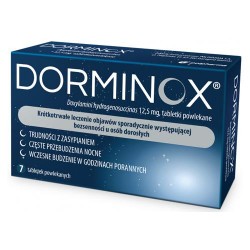 Dorminox 0,0125 g, 7 tabletek