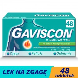 Gaviscon o smaku mięty, 48...