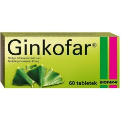 Ginkofar 0,04 g, 60 tabletek