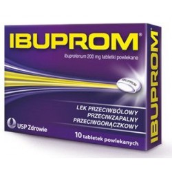 Ibuprom 0,2 g, 10 tabletek