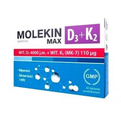 Molekin D3 + K2 MAX, 30...