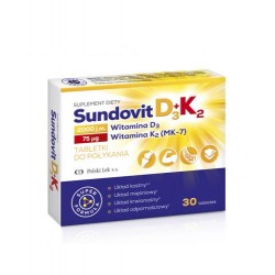 Sundovit D3+K2, 30 tabletek