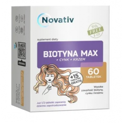 Novativ Biotyna Max + Cynk...