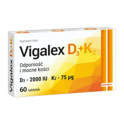 Vigalex D3+K2, tabletki, 60...