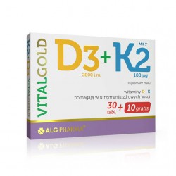 D3+K2 Vitalgold, 40 tabletek