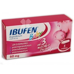 Ibufen Baby 0,06 g, 5 czopców